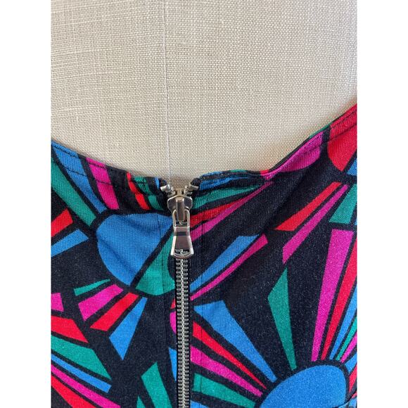 Marc by Marc Jacobs Silk Geometric Sundress Women’s Size Large Y2K - Picture 5 of 7